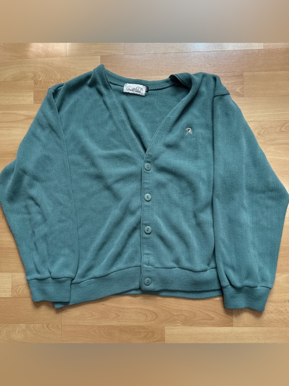 Arnold Palmer Vintage Green Cardigan Mens Medium